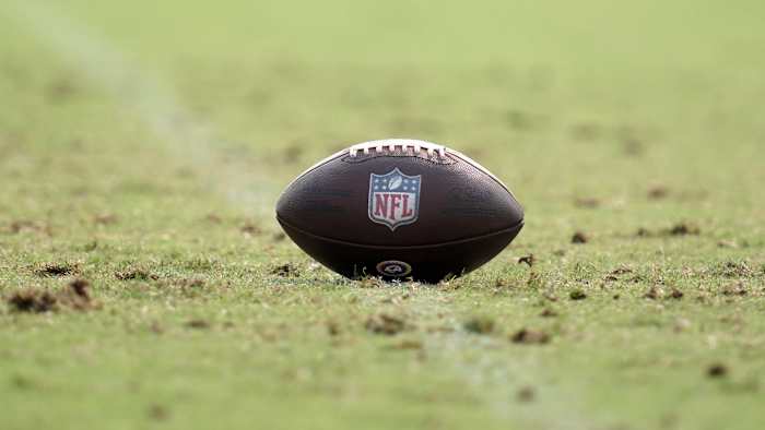 Football with NFL logo